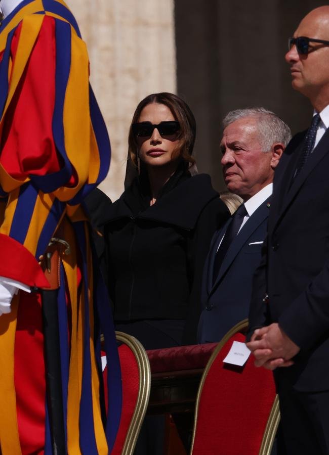 Rania de Jordan aux funérailles du pape François 1 (Getty)