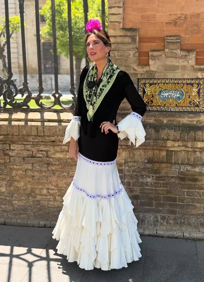 Lourdes Montes à la foire de Séville (fonctionnaire @lmontes)