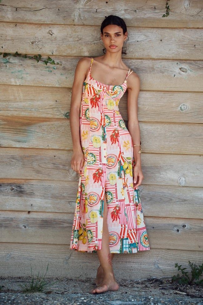 Robe midi zara imprimée.