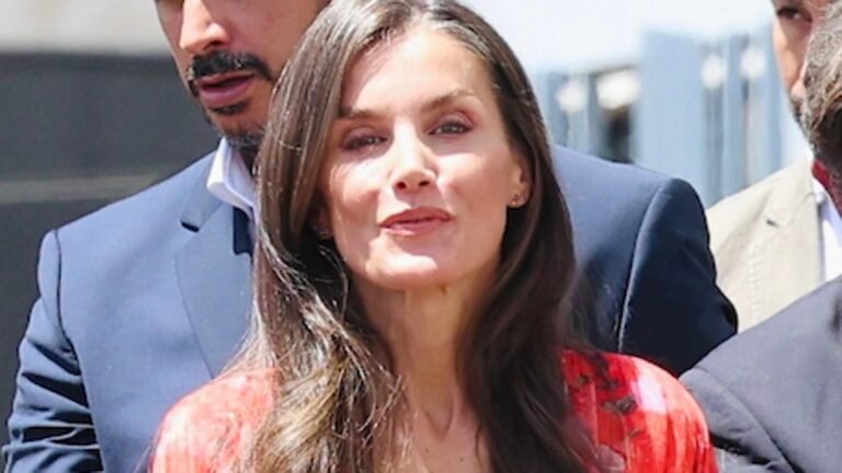 La reine Letizia sauve sa robe la plus estivale en Tenerife: d’Adolfo Domínguez et avec une impression florale