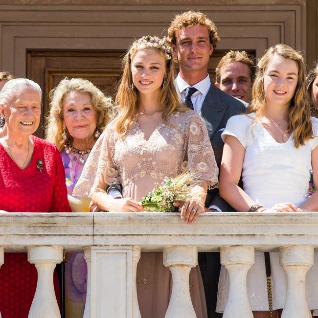 Beatrice Borromeo et Pierre Casiraghi, le jour du mariage civil, en 2015.
