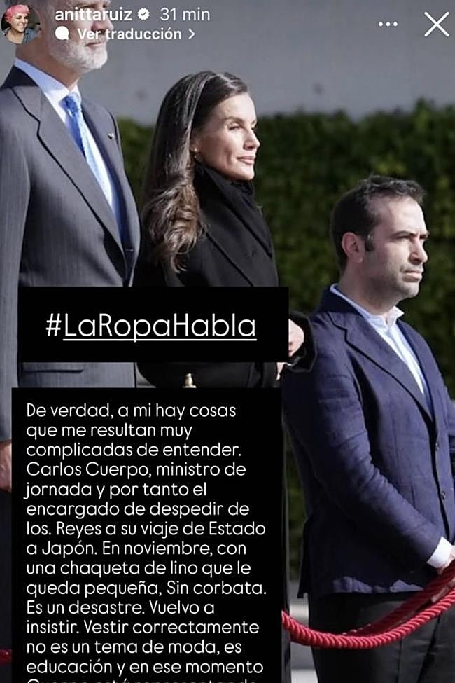 Les réseaux sociaux ont commenté l'apparition du ministre de l'Économie, Carlos Body, lors des adieux officiels des rois, avant de s'embarquer pour la Chine.