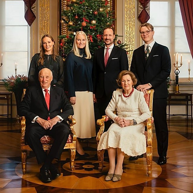 La famille royale de Norvège dans son dernier portrait de Noël.