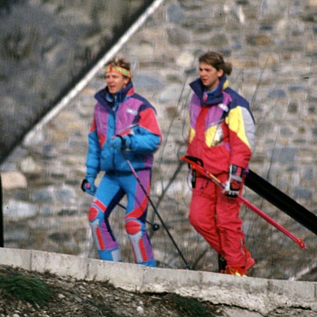 Álvaro Bultó et Infanta Cristina lors d'une escapade dans la neige.