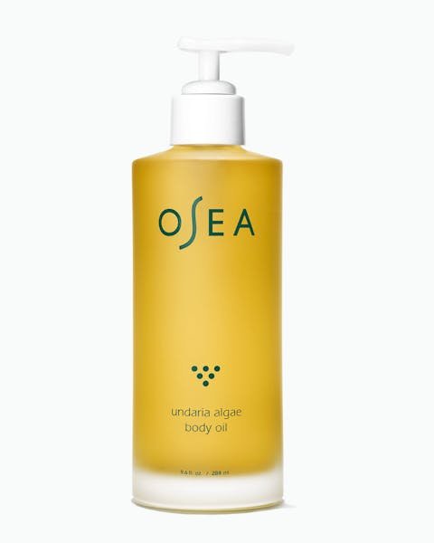 Undaria Algae Body Oil bouteille de 9,6 oz sur fond blanc pour la vue d'achat en ligne 