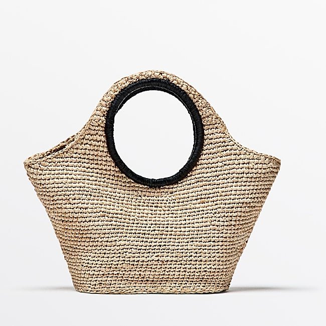 Sac en raphia Massimo Dutti (129 euros)