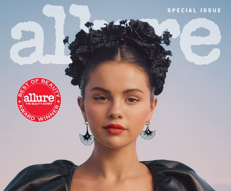 Allure magazine cover with Selena Gomez