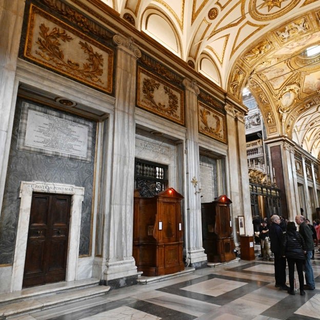 La basilique papale de Santa María la maire, à Rome. 